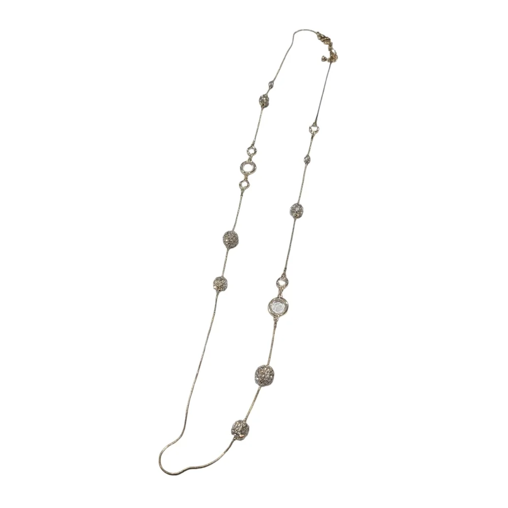 Chico's Gold and Sparkle Chico's Drape Necklace
